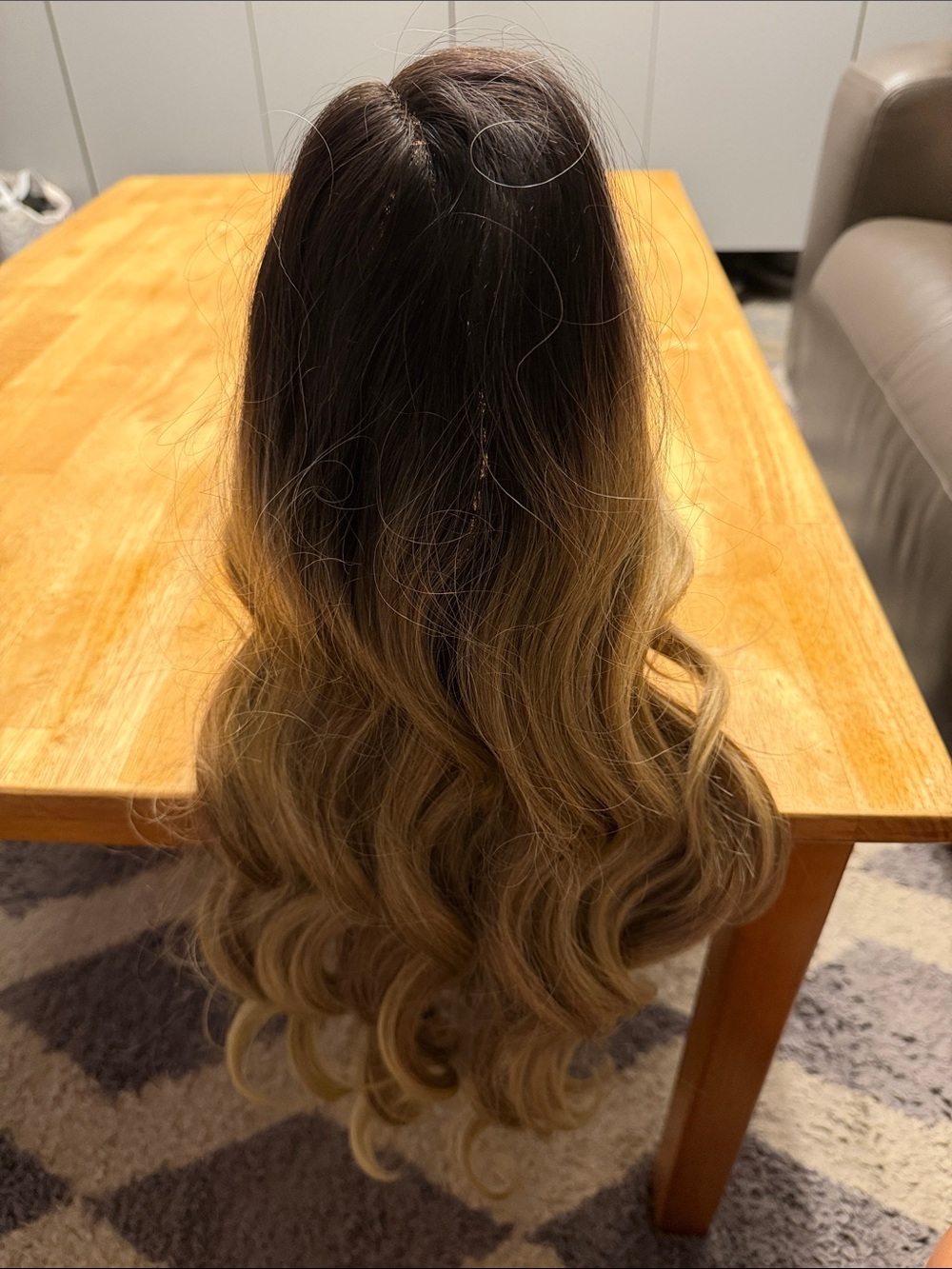 Magnolia Long Ombre Wavy Wig in Dark Brown to Honey Blonde